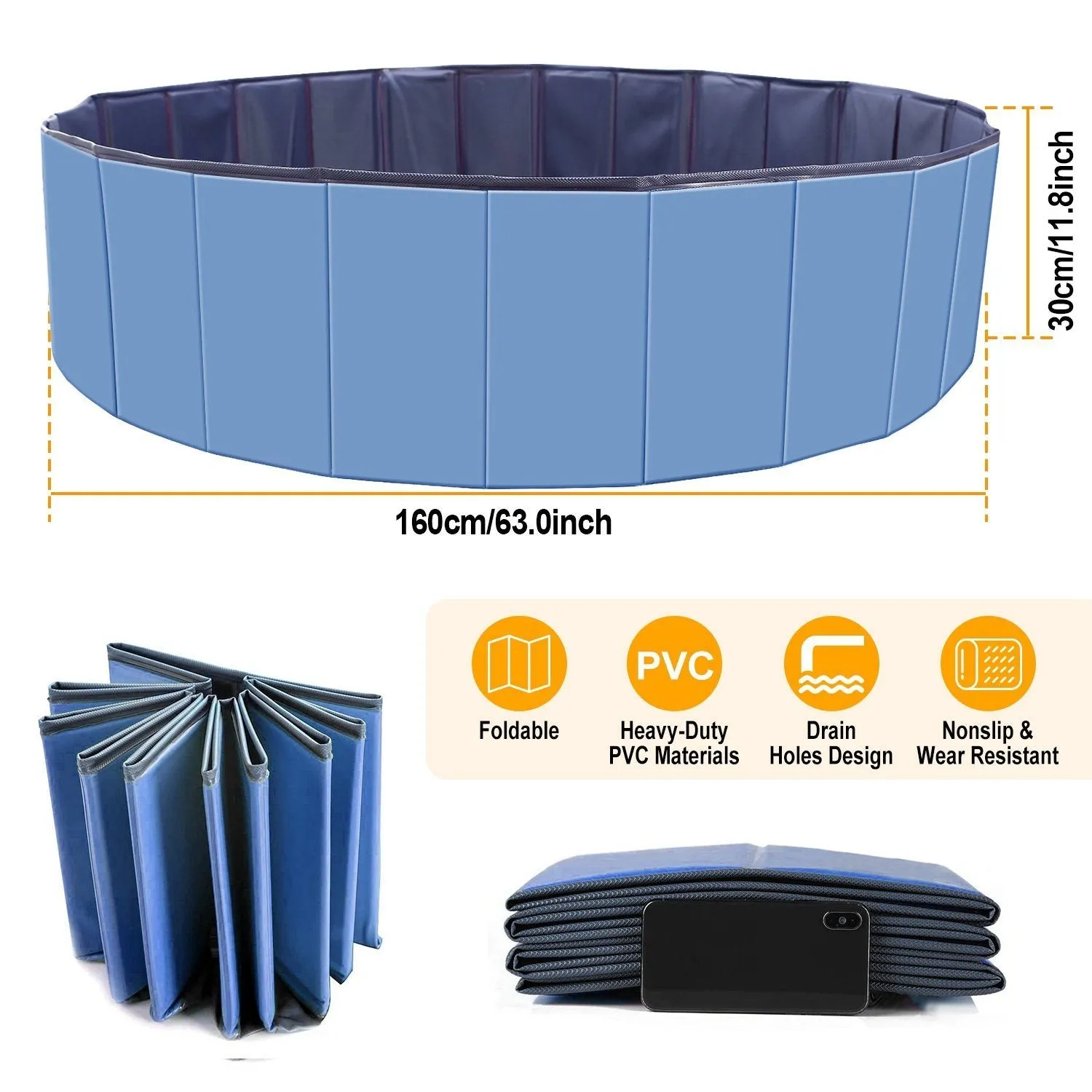 Foldable Pet Swimming Pool PVC